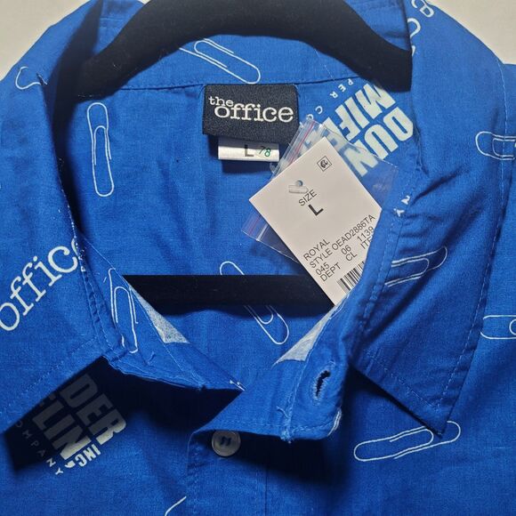 The Office Dunder Mifflin Paper Company Shirt Men's Size Large NWT - Picture 2 of 3